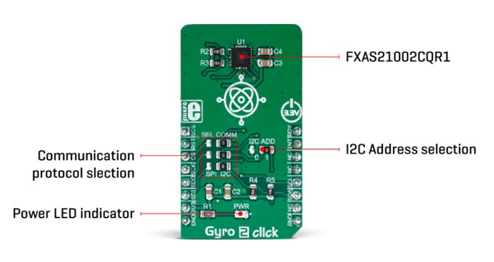 Mikroe MIKROE-3300 Gyro 2 Click